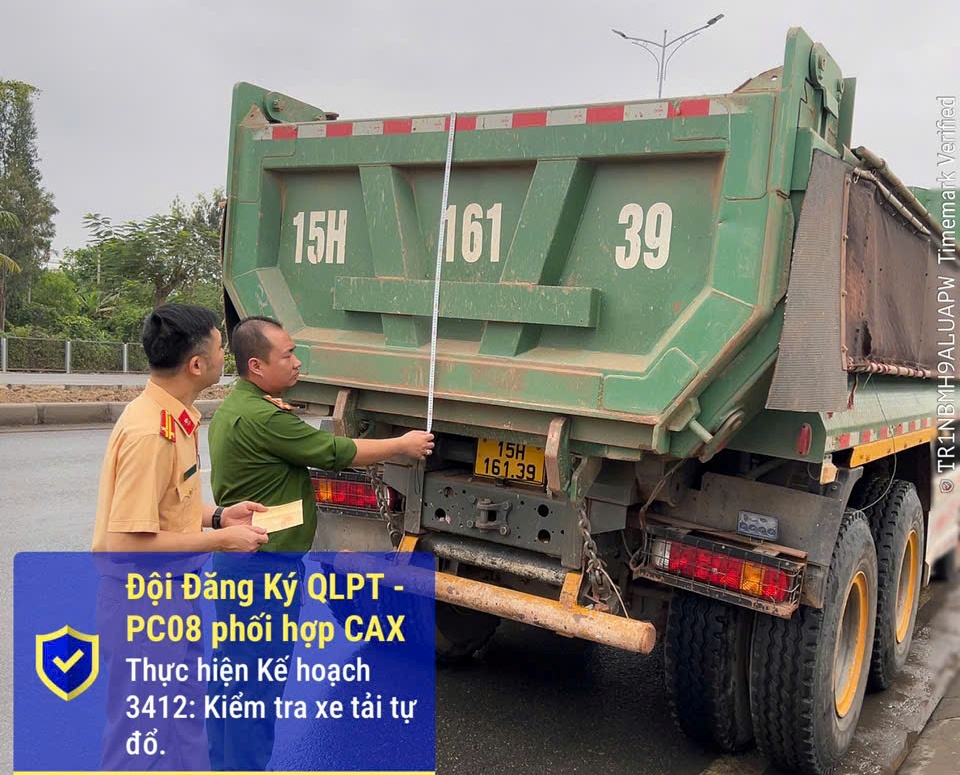 Tổng rà soát xe tải trọng từ 15 tấn trở lên trên địa bàn thành phố Hải Phòng